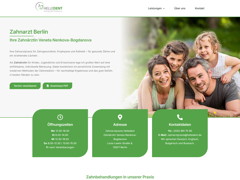 Helledent Webdesign, Webentwicklung, Suchmaschinen Optimierung