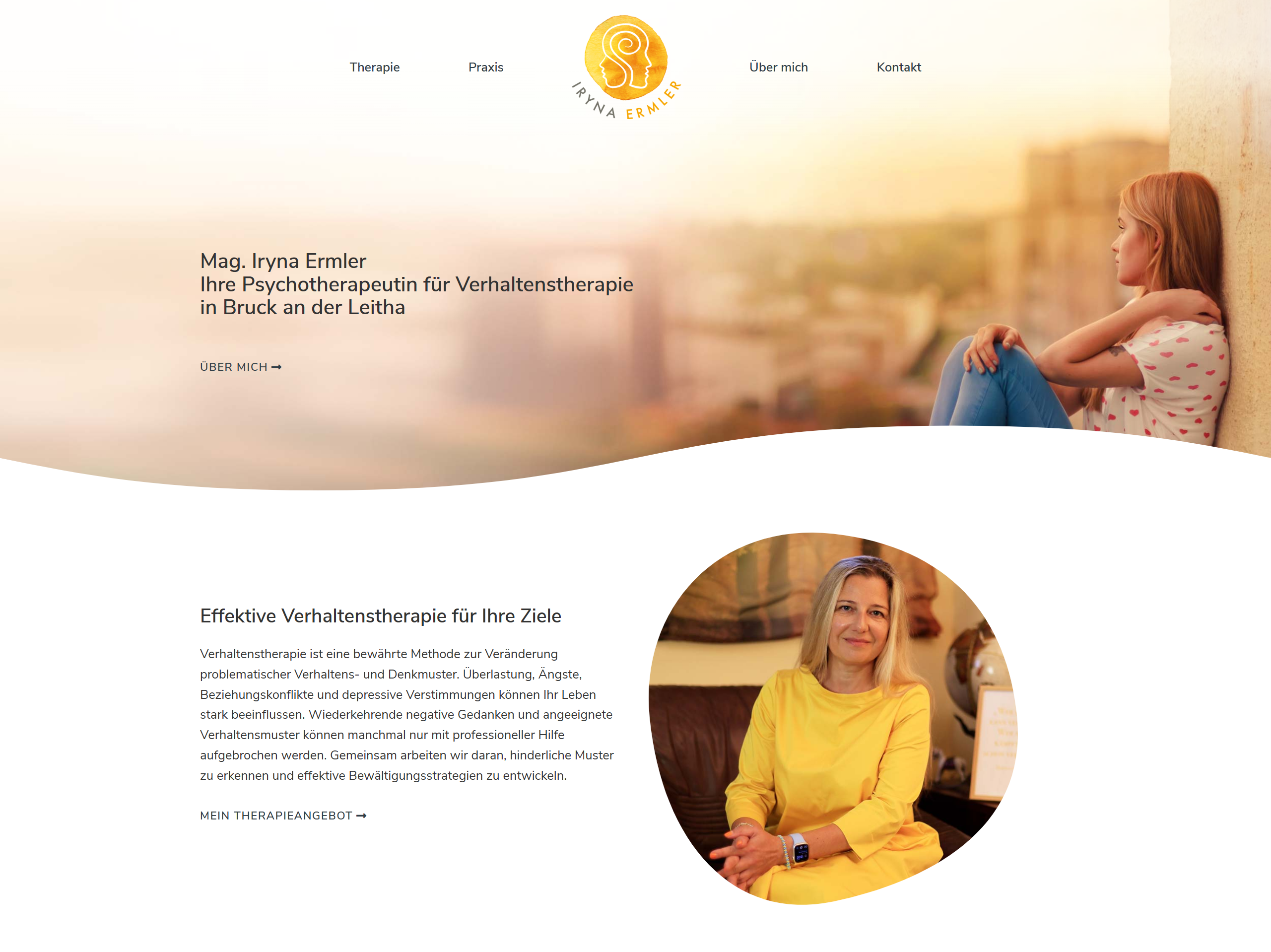 Webdesing und Webentwicklung für Psychoterapeutin